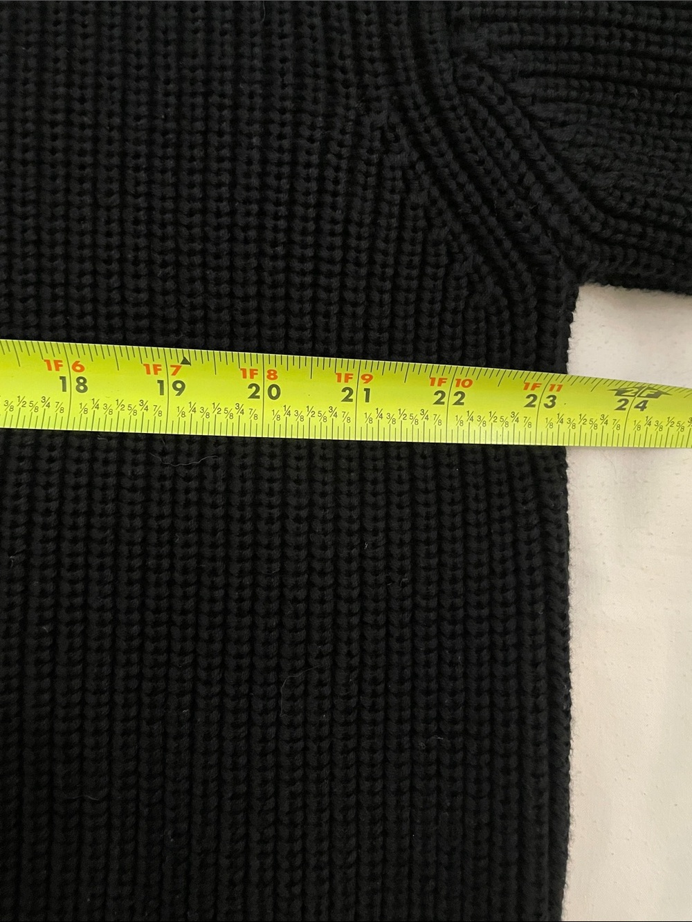 Quince Fisherman Boxy Cropped Cardigan Women's Small Black 100% Organic Cotton - Picture 8 of 14